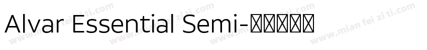 Alvar Essential Semi字体转换